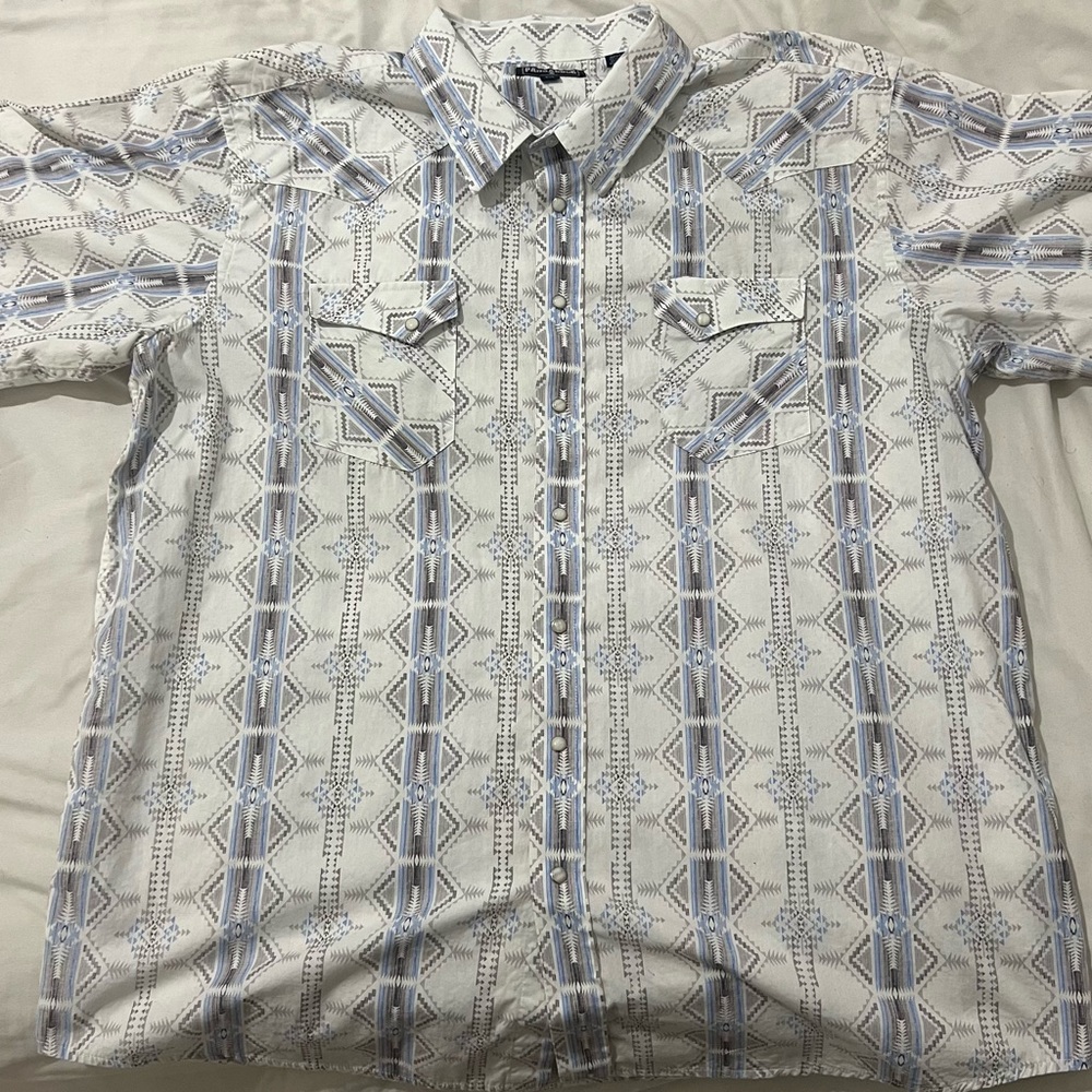 Panhandle Geometric Print Shirt XXL